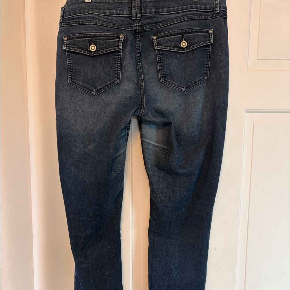 Elle Dark Indigo Cropped Jeans